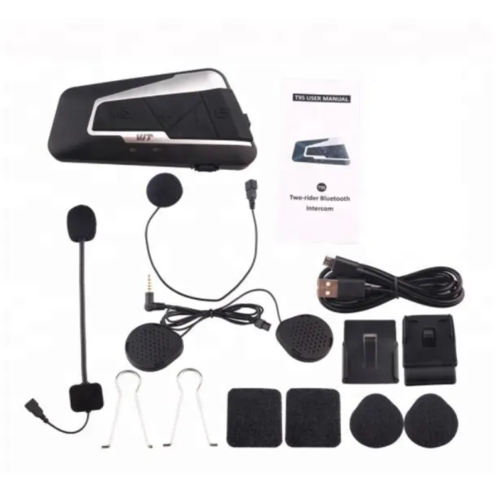 Intercom moto VJT T9S (Single Pack) – conferință până la 2 rideri